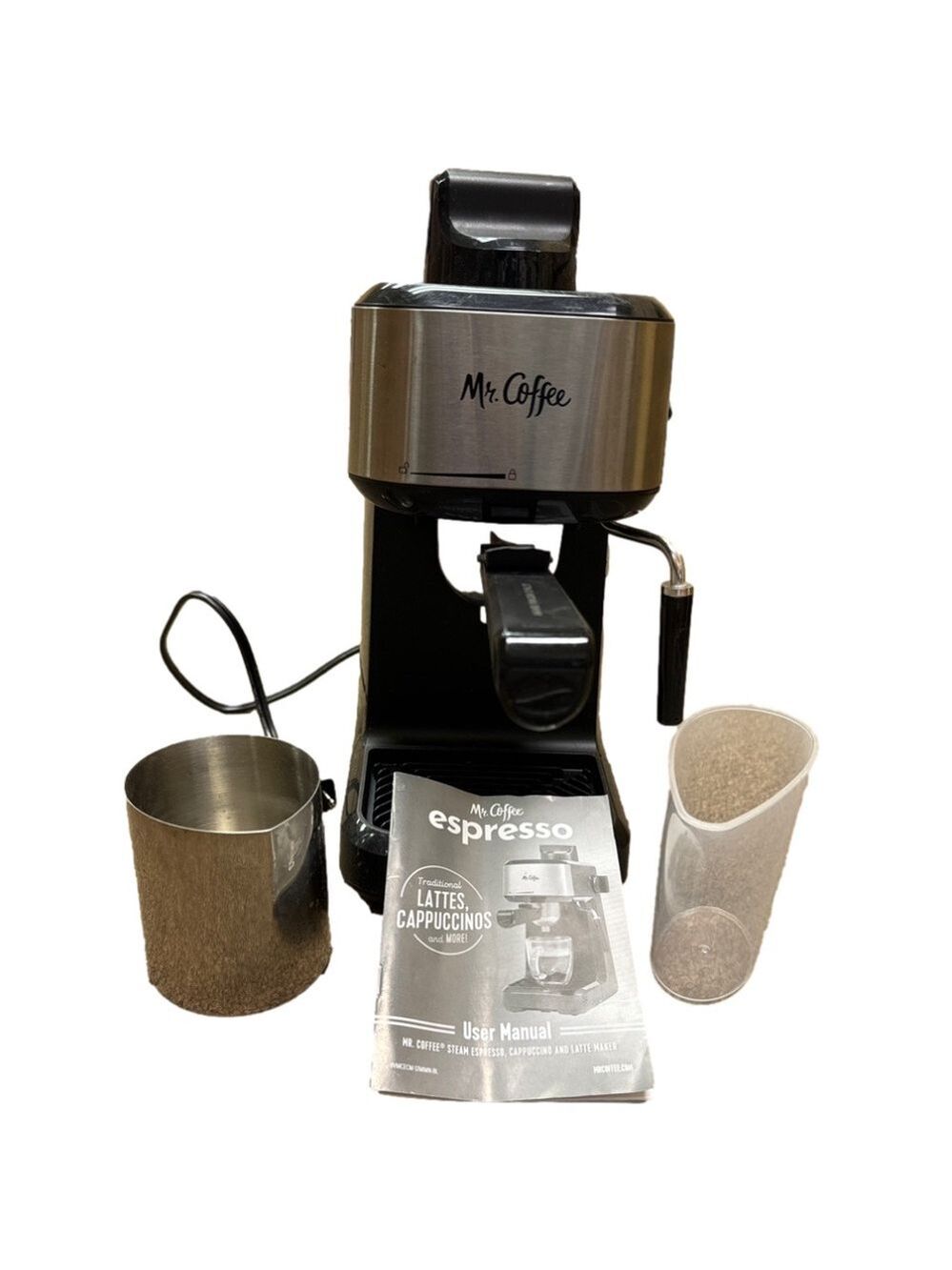 Mr. Coffee Steam Espresso Maker with Stainless Steel Frothing Pitcher - Picture 2 of 2
